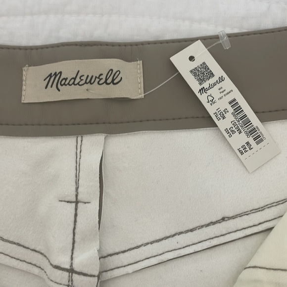 New Madewell vegan leather straight jean - Picture 4 of 5